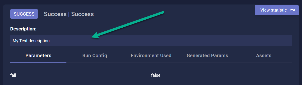 Iteration parameter display