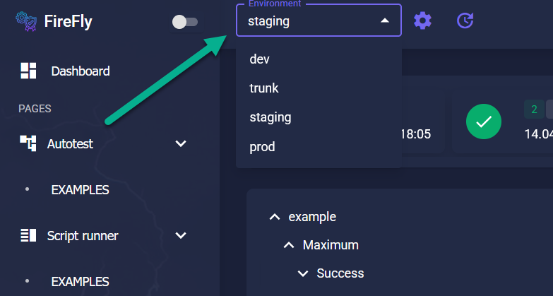 Environment Selector