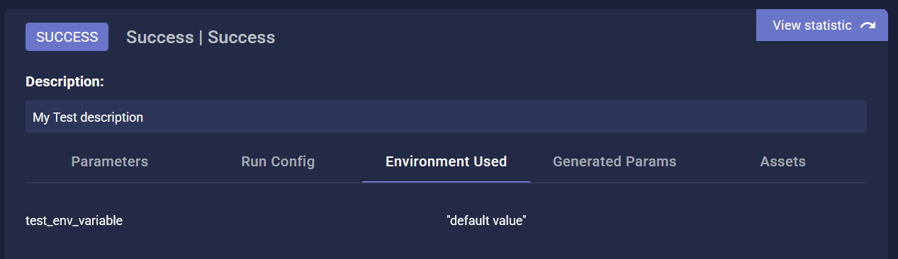Environment Variables Used